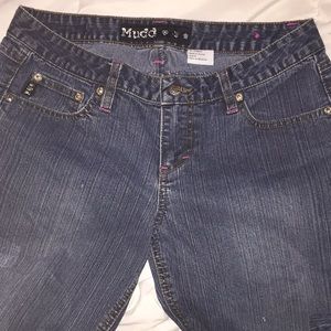 MUDD BLUE JEANS PINK STITCHING SIZE 9